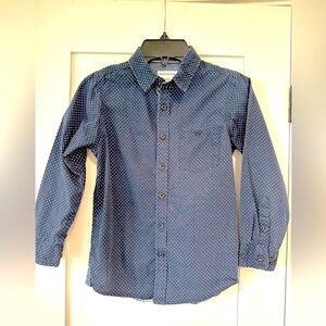 NEW! Boys' Navy Blue Button-Up Shirt
